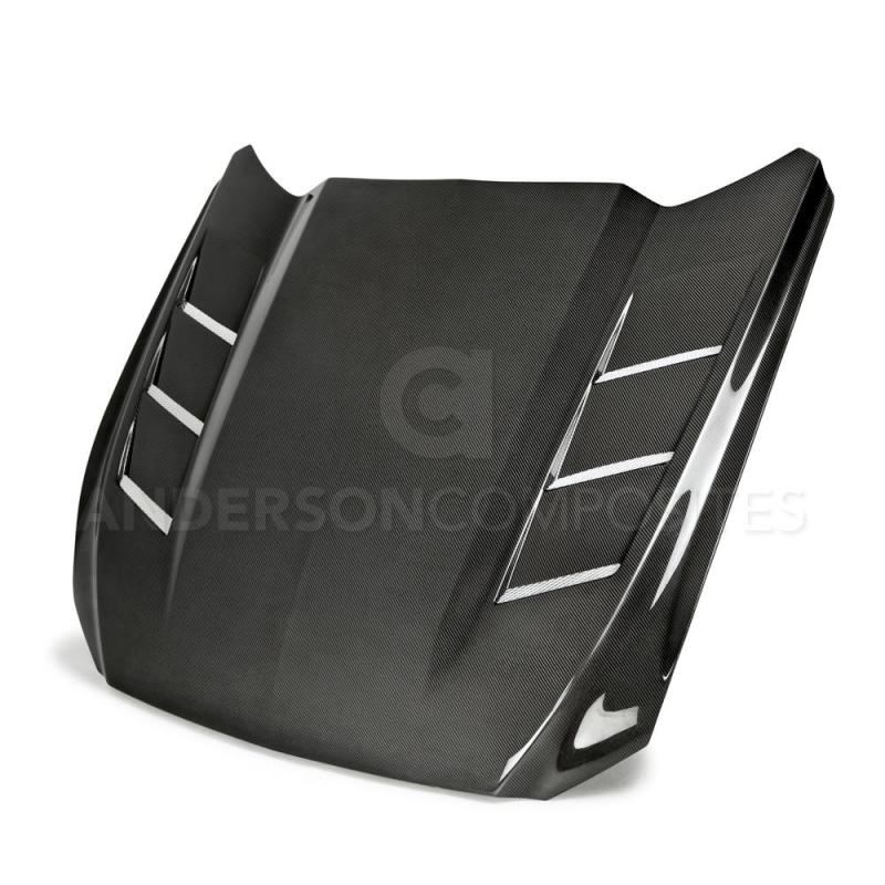 Ford Mustang Hood - Anderson Composites - Heat Extractor Double Sided - `15-`17